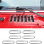 Cubierta ventilación capó ABS Jeep Wrangler JK cromado