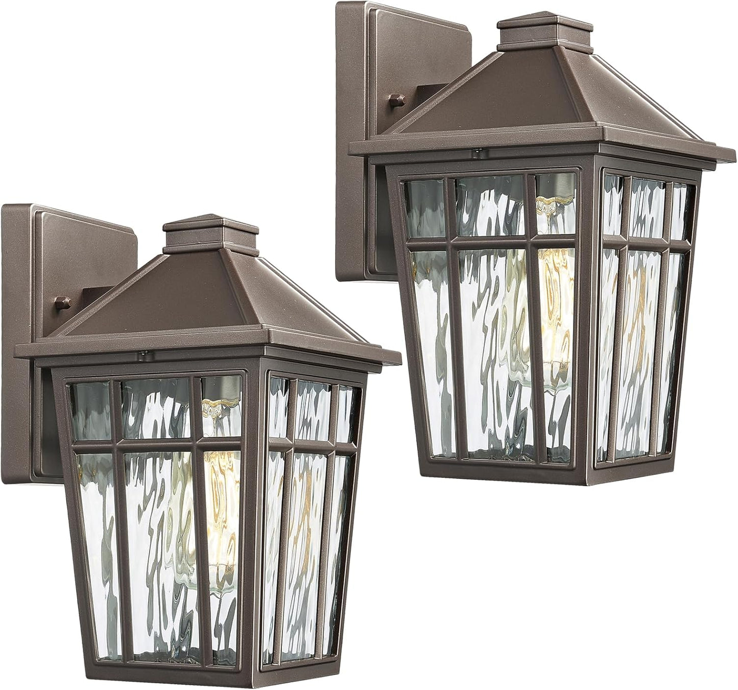 Aplique exterior aluminio vidrio impermeable
