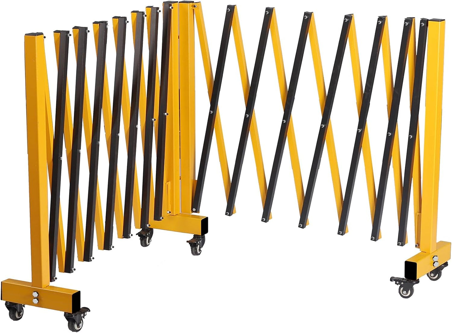 Barricada puerta seguridad plegable 16ft aluminio amarillo