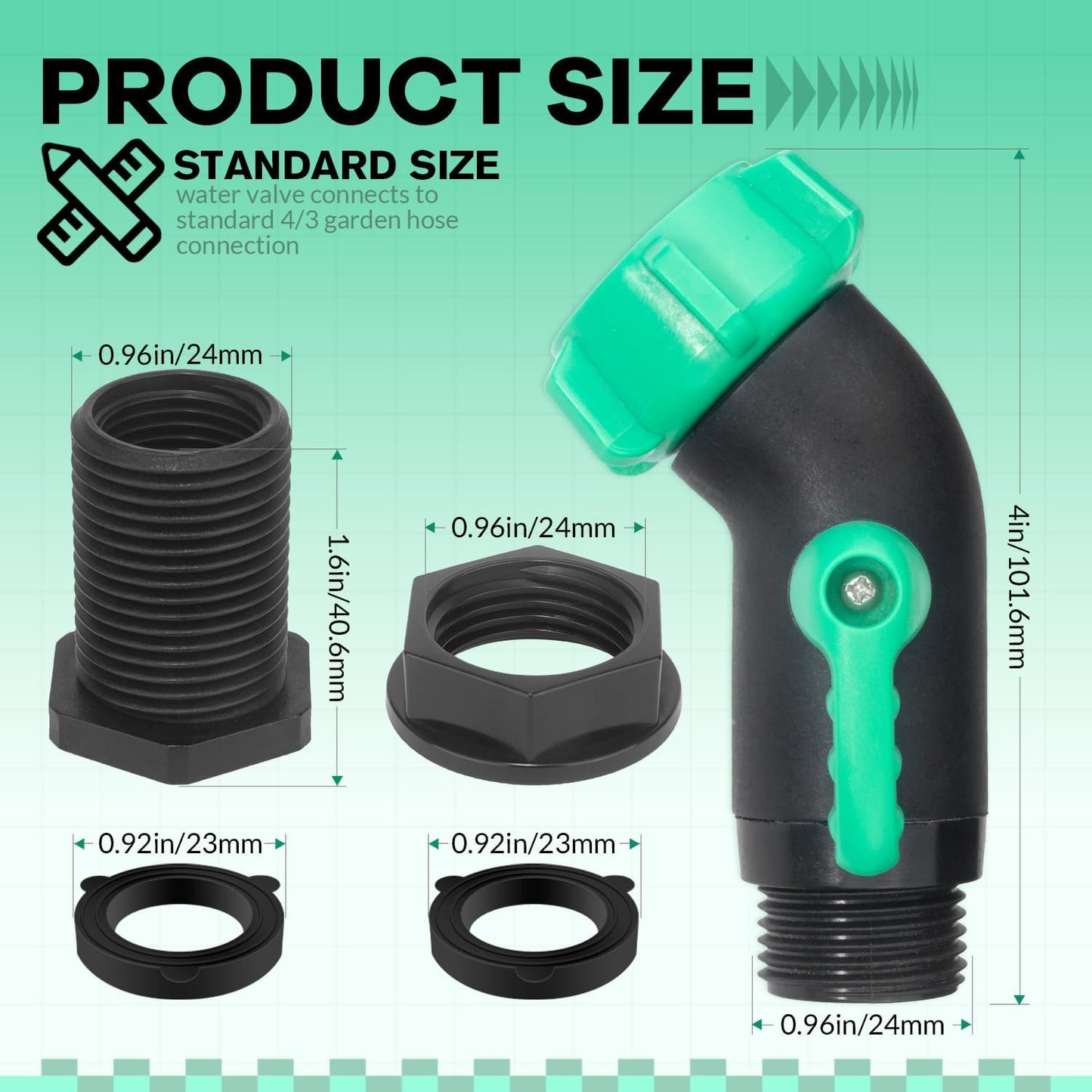 Kit espita barril lluvia 3/4" plástico resistente 2 pzas