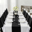 2 Caminos Mesa Satén Negro 12x108pulg Decoración Boda Banquete