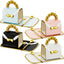 4 Tazas Café Forma Bolso con Platillo y Cuchara 10oz