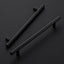 Manijas acero inox negro mate 10" para cajón cocina