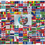 Bandera mundial 3x5ft poliéster 216 modelos con ojales latón