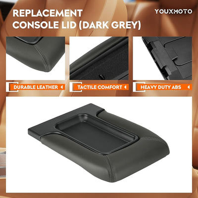 Tapa apoyabrazos consola Chevy Silverado 2001-06 gris oscuro