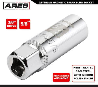 Enchufe magnético bujías 5/8" acero cromo vanadio