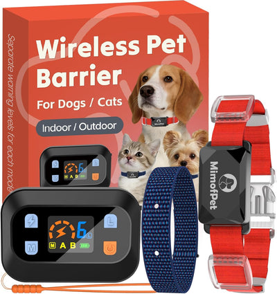 Barrera inalámbrica para mascotas impermeable rango 16.4pies