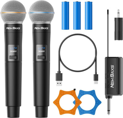 Micrófonos inalámbricos recargables dinámicos 1/4pulg para karaoke