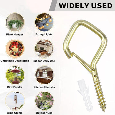 35 Ganchos Metal Hebilla Seguridad para Plantas Tazas Campanillas