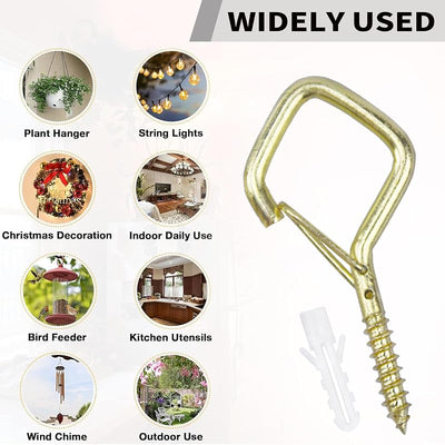 35 Ganchos Metal Hebilla Seguridad para Plantas Tazas Campanillas