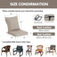 Cojín silla comedor al aire libre 20x42" foam resistente