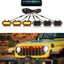 Luces LED parrilla Jeep JL Gladiator 2024-25 amarillo
