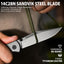 Cuchillo plegable Falcon EDC hoja 14C28N mango G10 camping