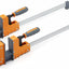 Set 2 Abrazaderas Paralelas 18pulg Carpintería Marrón