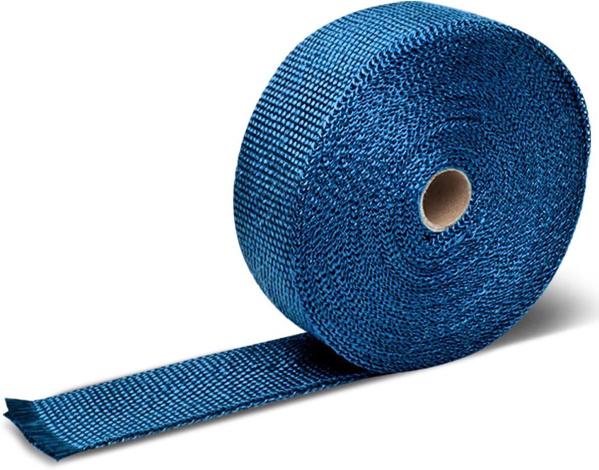 Envoltura térmica azul para escape motocicleta 10m