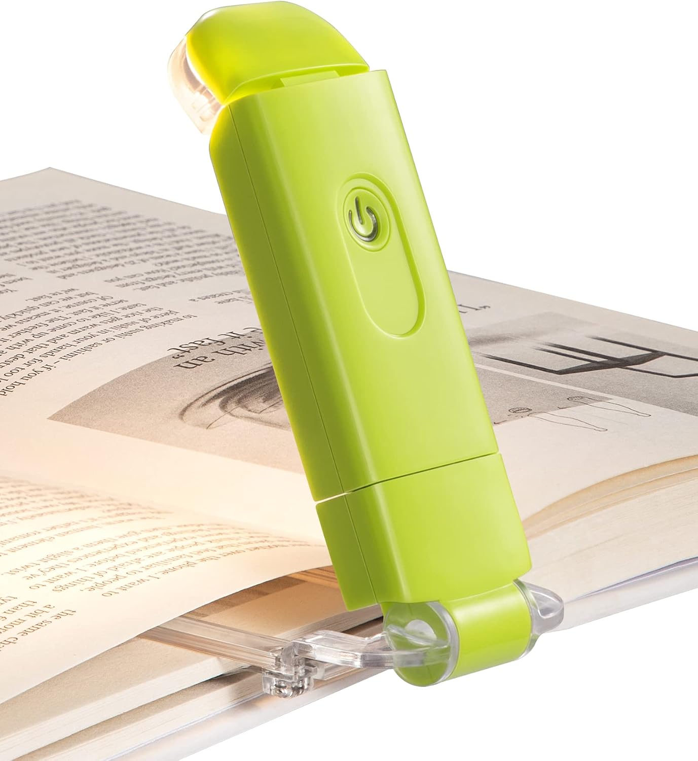 Luz lectura LED recargable USB con clip para niños bloqueo luz azul