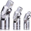 Juego 3 juntas universales acero cromo 1/4" 3/8" 1/2"