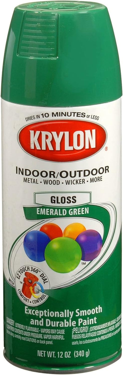 Pintura imprimación brillo verde esmeralda 12oz