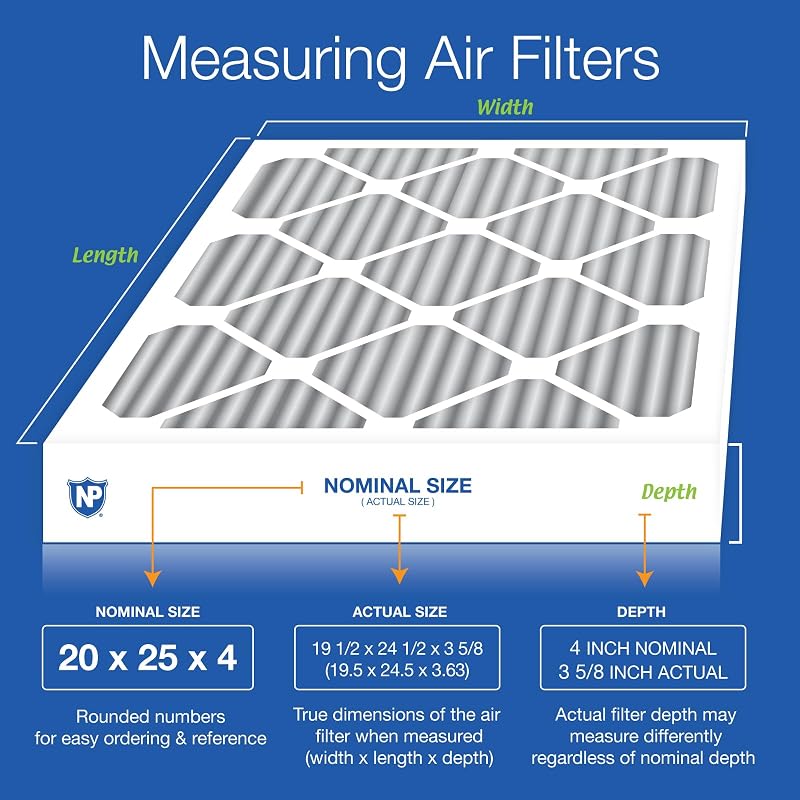 Filtros aire plisados MERV 8 pack 6