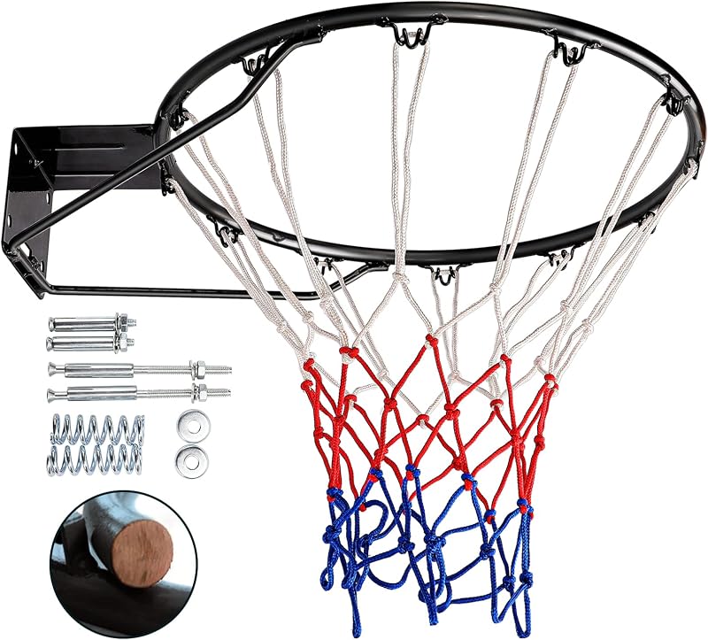 Aro baloncesto 18pulg acero reemplazo pared doble resorte
