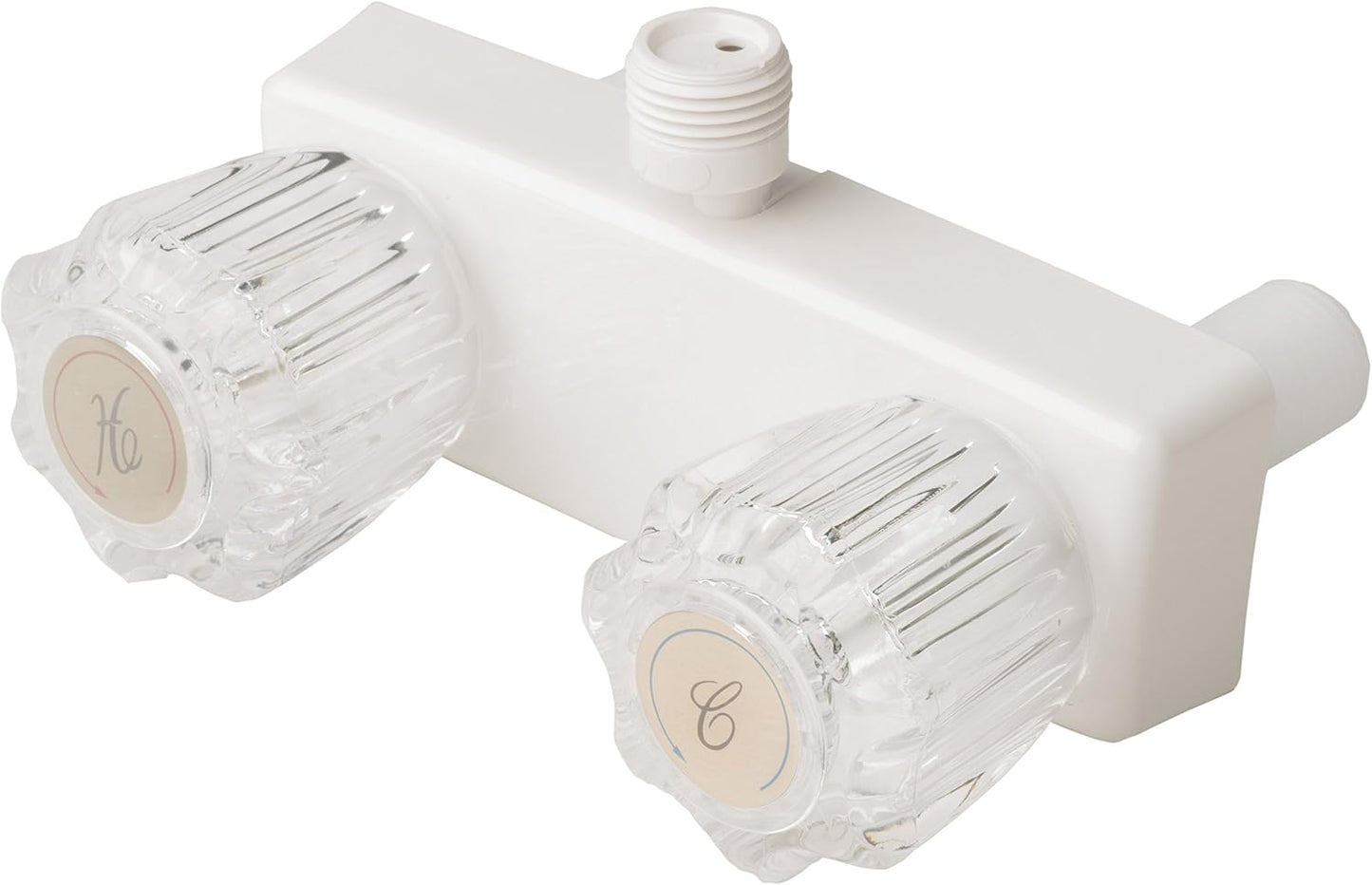 Válvula ducha RV/Motorhome no metálica 2 asas blanco