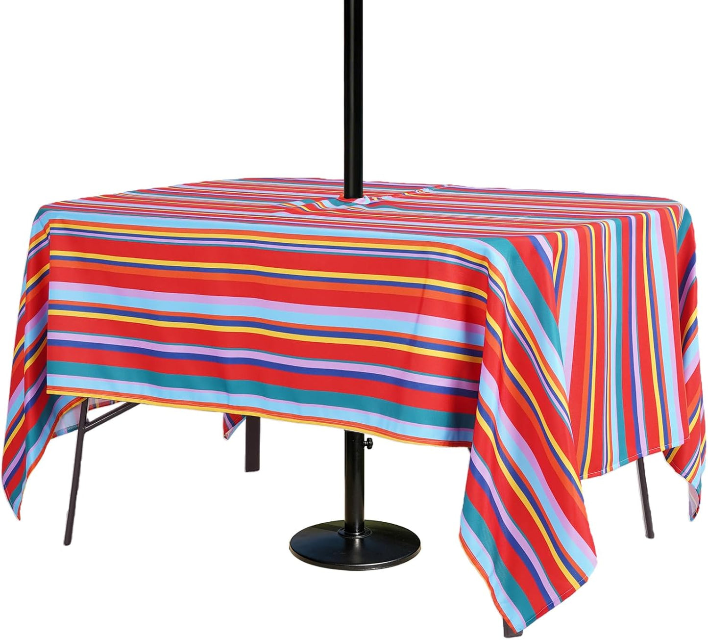 Mantel impermeable poliéster raya color