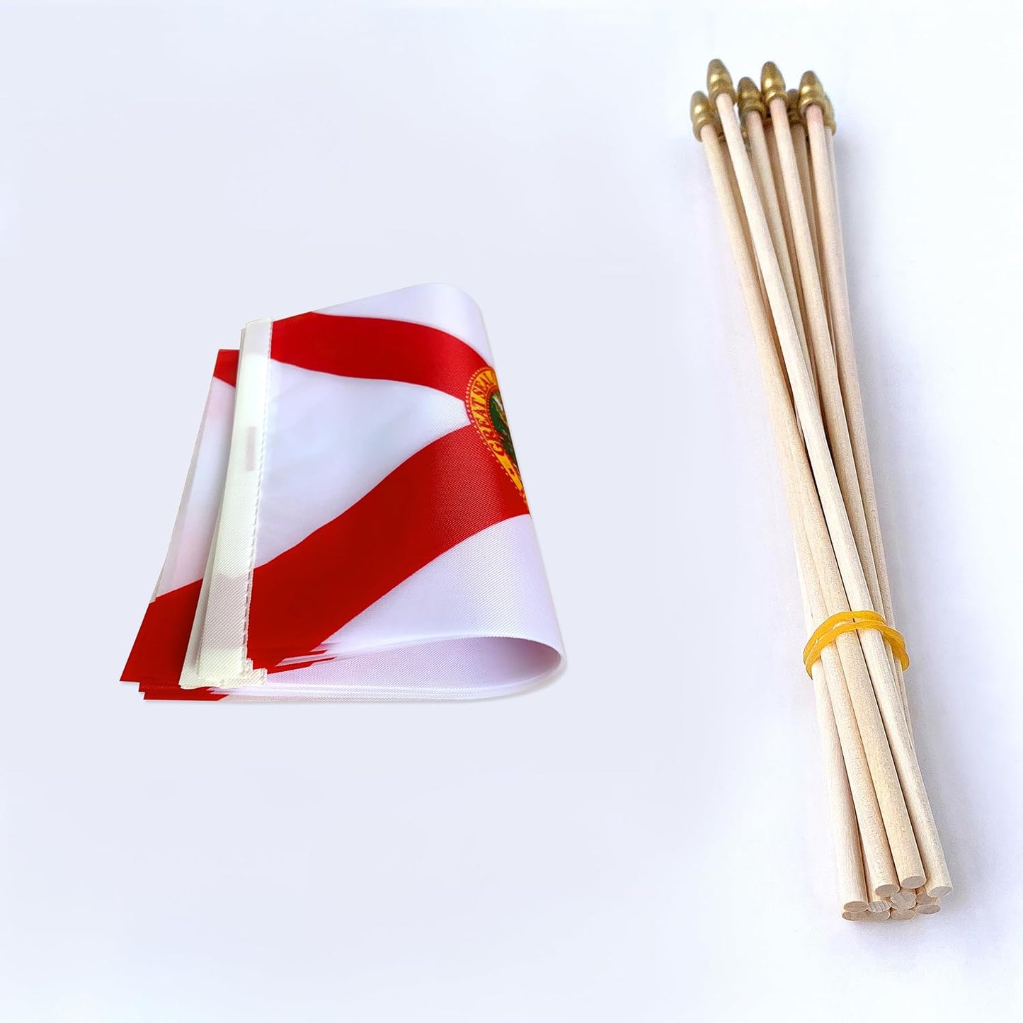 Bandera Florida en madera 5x8 pulg 12 pzas