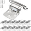 Pack 12 bisagras puerta cocina níquel cepillado 1/2pulg