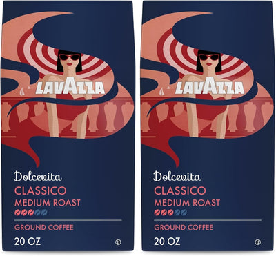 Café molido Lavazza Classico tostado medio 20oz pack 2