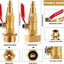 Adaptador invierno conector 1/4 pulg y rosca manguera 3/4 pulg