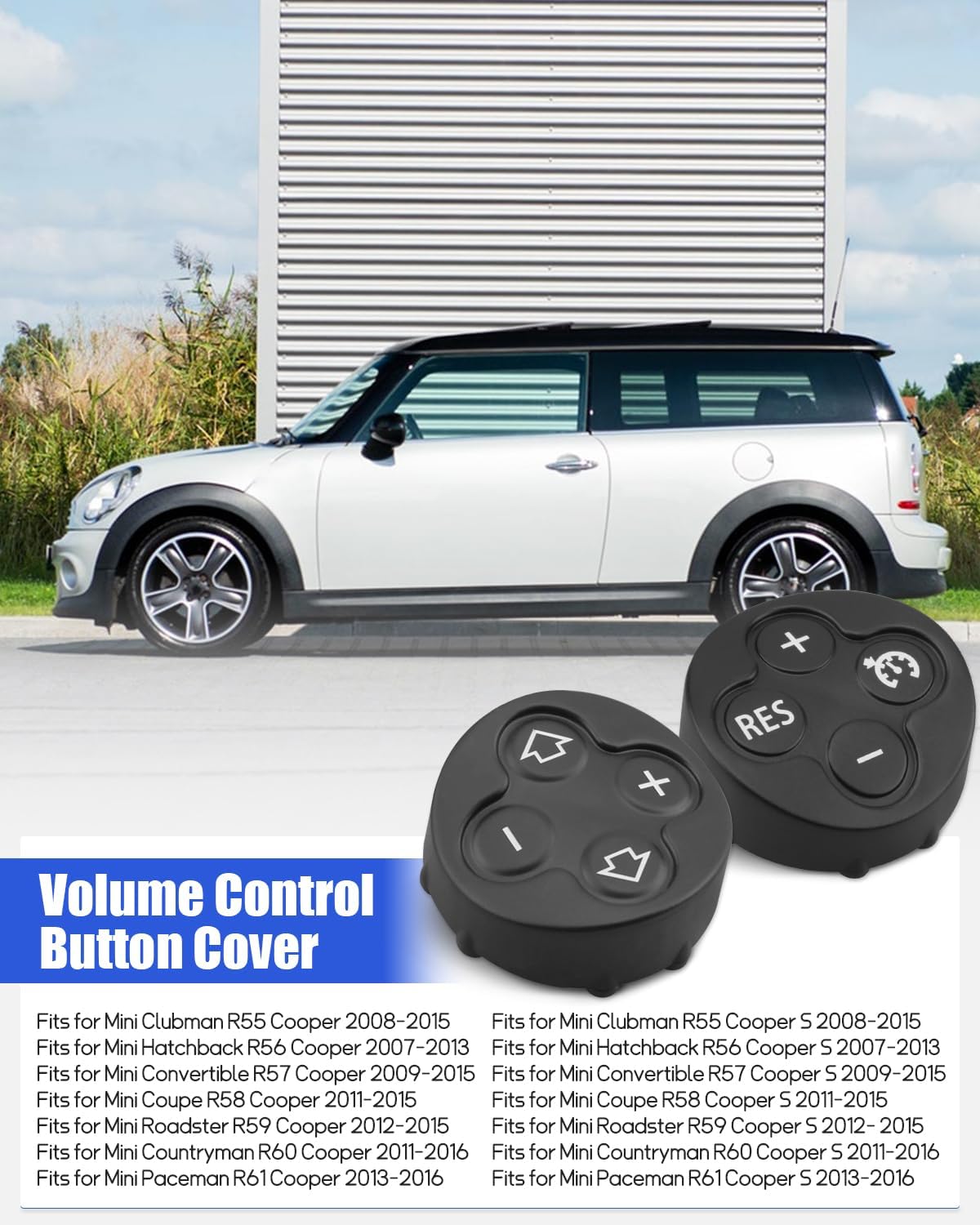 Funda volante 3 radios Mini RES cubierta dial