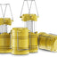 4 Linternas LED plegables con pilas para acampar