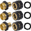 Conector rápido manguera 3/4pulg macho y hembra 3 juegos