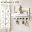Soporte llaves pared 5 ganchos resistentes cocina entrada