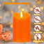 3 Velas Parpadeantes Sin Llama Control Remoto Otoño Halloween
