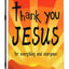 Bandera jardín 12x18" texto 'Thank You Jesus' 3 capas tela