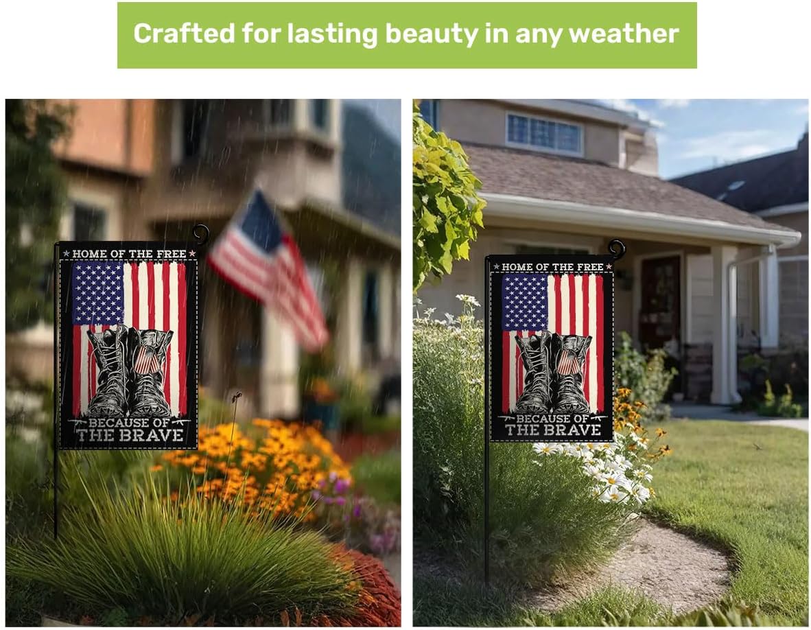 Bandera jardín otoño 12x18pulg doble cara decoración porche