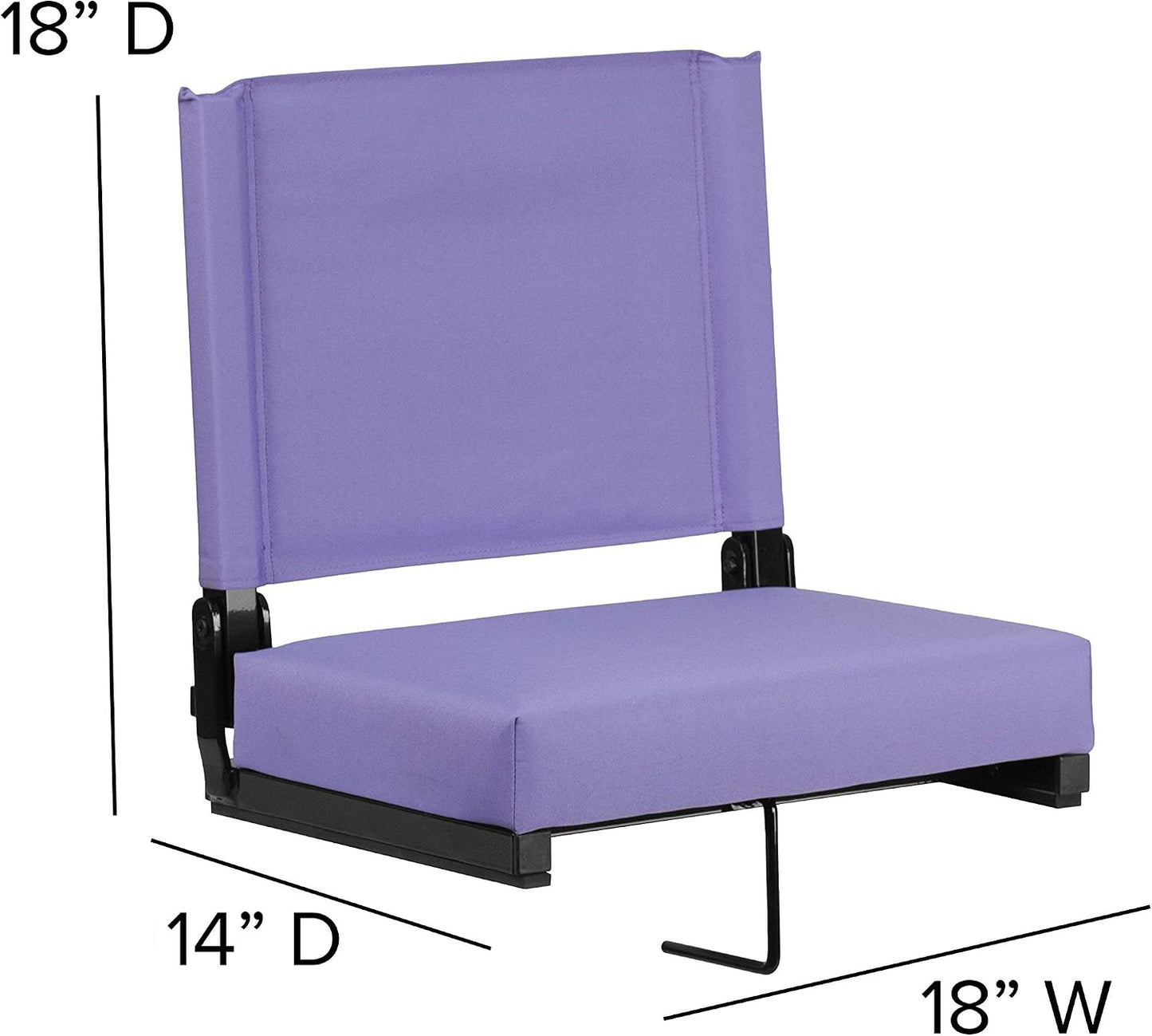 Silla estadio ligera asiento acolchado 500lb