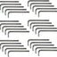 Set 50 llaves Allen L 0.157pulg comp hex métrica