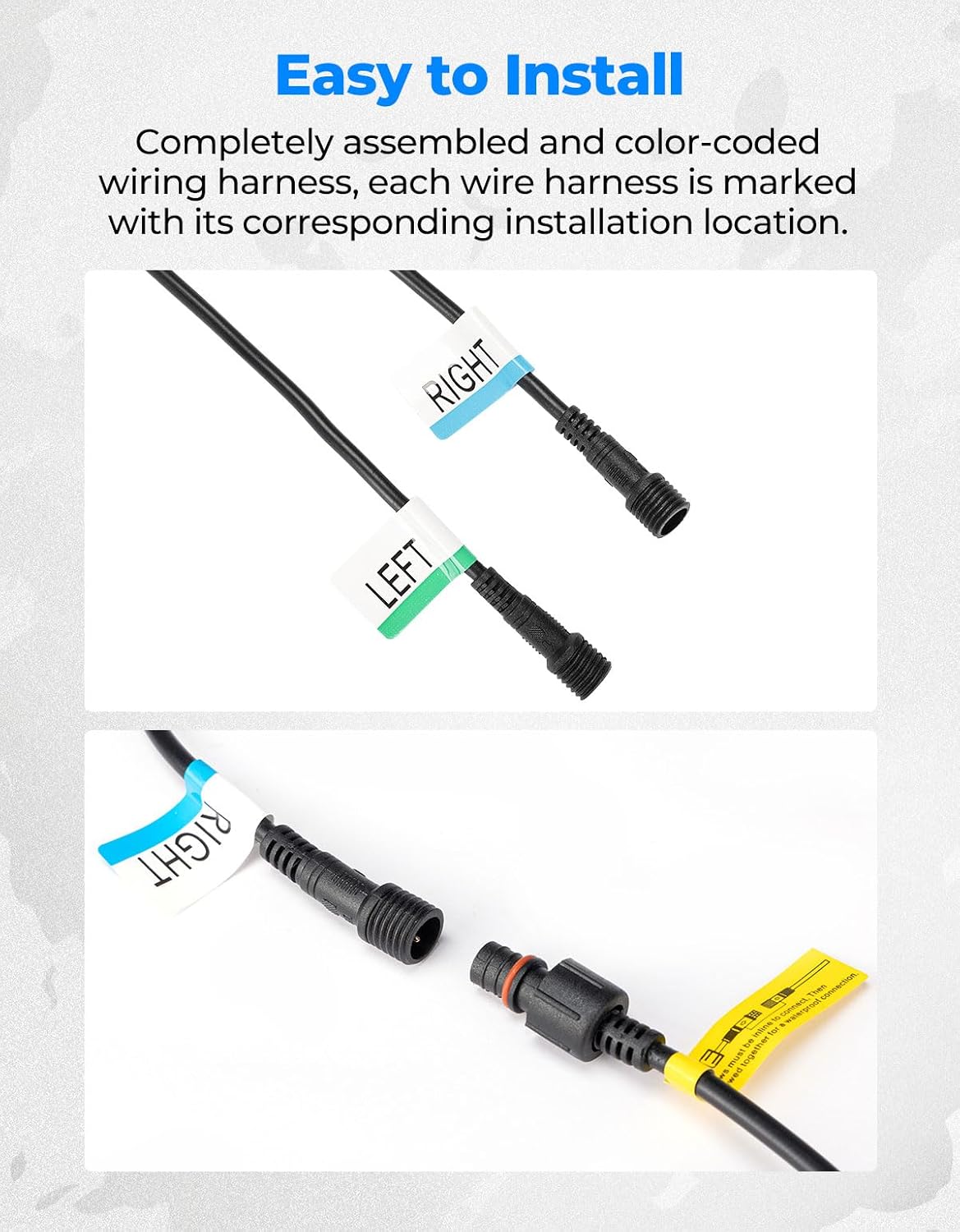 Kit señal giro UTV precableado con interruptor universal