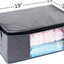3 Pzas Bolsas Almacenamiento Rectangulares Color Gris