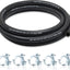 Manguera combustible 5/16 NBR con abrazaderas 5ft