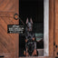 Letrero puerta perro 12x6" decoración hogar