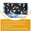Ventilador refrigerador RV 12V 5.5pulg control remoto