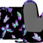 Guantes antideslizantes mariposas moradas horno parrilla