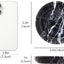 Bandeja mármol joyería soporte llave plato decorativo negro