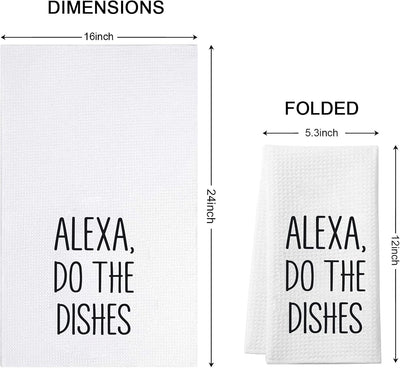 Toalla cocina divertida Alexa do the dishes regalo anfitriona