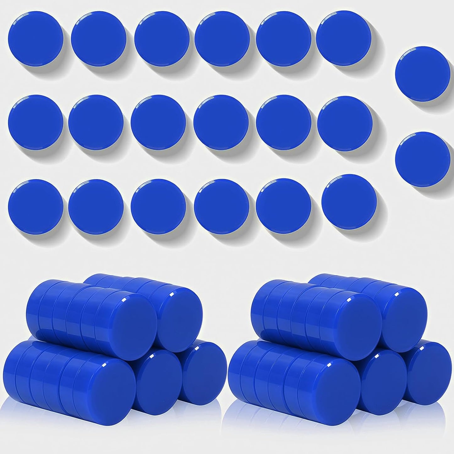 80 imanes azules redondos para nevera pizarra cocina oficina