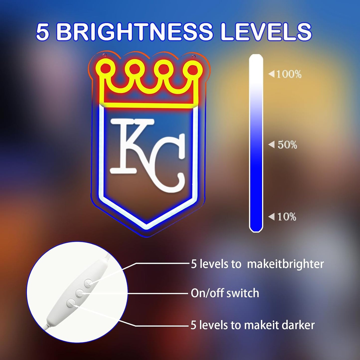 Letrero neón béisbol con luces LED para bar dormitorio