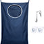Bolsa lavandería colgante XL 36x22pulg con ganchos azul
